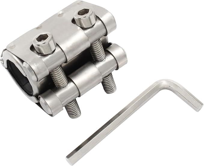 Pipe Repair Clamp, Galvanized Pipe Repair Kit, Leak Repair Clamp for Plastic and Metal Pipes(20mm-23mm/1/2 inch)