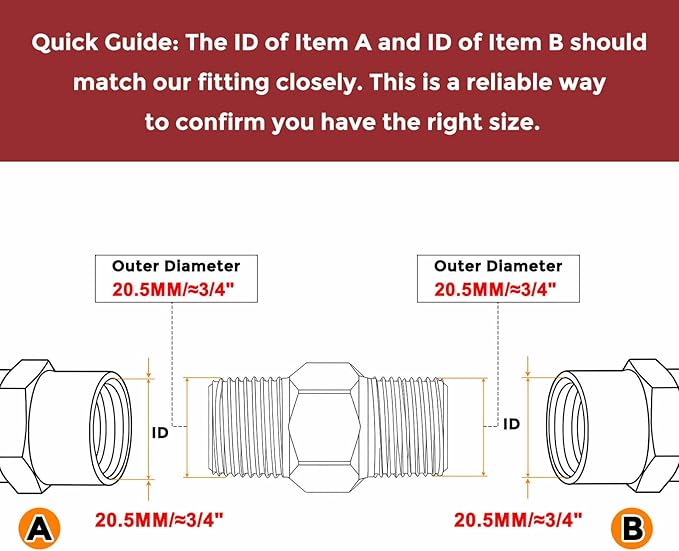 Pack of 1, 1/2" Male G To 1/2" Male G Solid Brass Hex Nipple Hose Connectors, Male Pipe Adapter for Pipe Leak Repair, Bathroom Remodeling, Tool Extension, Compression