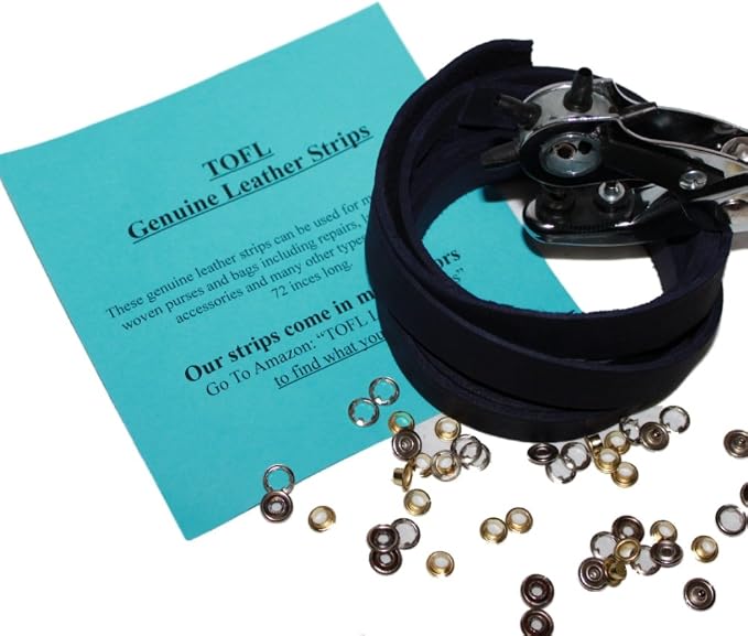 Leather Strap for Crafts & Jewelry | 72 Long × 5/8" Wide × 1/8" Thick (7-8oz) | Genuine Leather Strips for Crafts, Projects or Repairs - Navy Blue