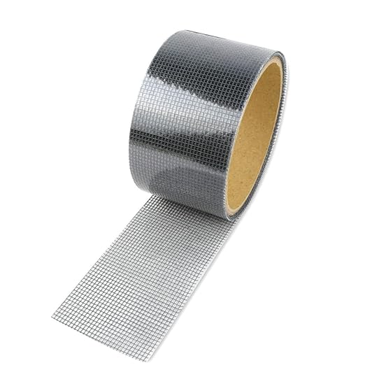 3-Layer Strong Waterproof Adhesive Screen Repair Tape - Instantly Fix Holes & Tears - Fiberglass Repair Kit - Gray (1.97x78.7 Inches)