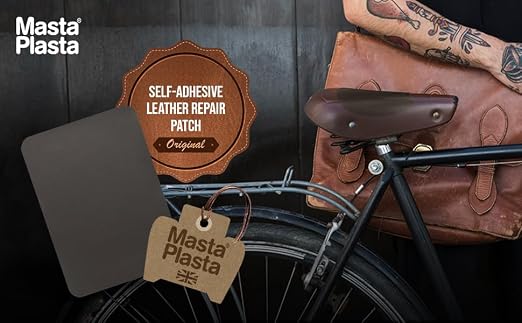 MastaPlasta Original Self-Adhesive Leather Patches for Furniture Repair - Beige 11" x 8" (28 x 20 cm). Upholstery-Quality Patch for Leather Chair, Leather Patch for Car Seat Repair