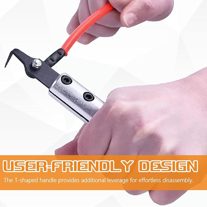 Windshield Removal Tool, Car Window Removal Tool with T-Handle, Professional Automotive Glass Remover Blade, Windscreen Knife Cutter, Car Accessories for Window Replacement & Repair