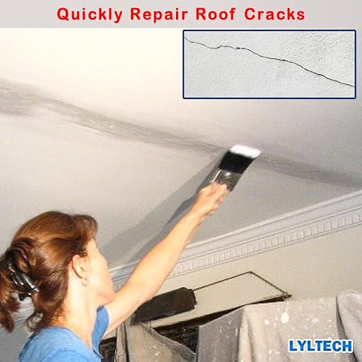 LYLTECH Drywall Joint Tape- 5.7in X 100 ft,13 MESH,100% Fiberglass,Heavy-Duty Self-Adhesive Wall Crack and Seam Patch