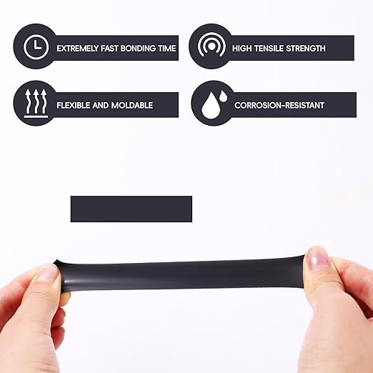 4-Pack Self Fusing Silicone Tape (40 Ft Total) - Black Rubber Tape for Auto Hose Repair & Electrical Insulation - Heat Resistant 500°F, Residue-Free & Easy-Peel Liner
