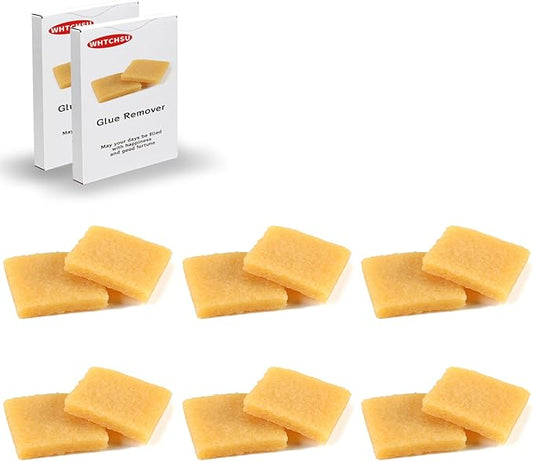 WHTCHSU 12 Pcs Glue and Residue Eraser Rubber Cement Cleaner for Removing Adhesive and Residues from Paper Plastic and More