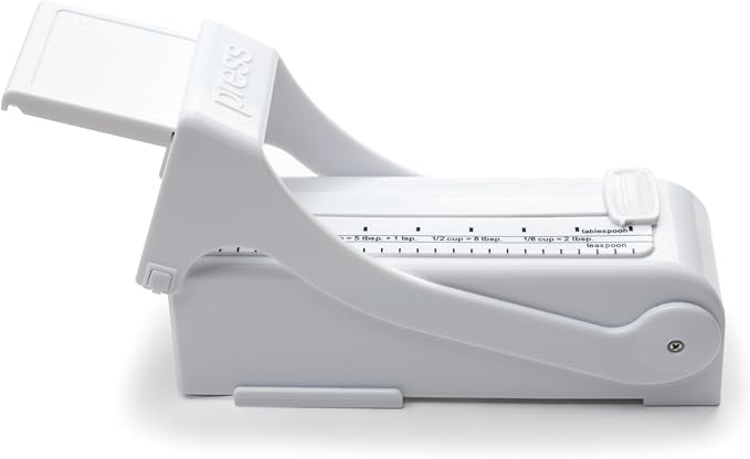 KitchenArt Buttermate Butter Cutter Slicer, Butter Measuring Dispenser and Keeper, White