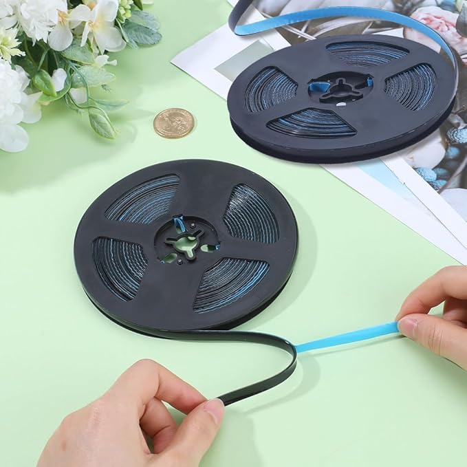 GORGECRAFT 2 Rolls 39 Feet Peel and Stick Caulk Tape Molding Trim Self Adhesive PVC Plastic Caulking Tape Decorative Sealing Edging Strip for Countertops Sinks Toilets Wall Corner Bathroom Kitchen