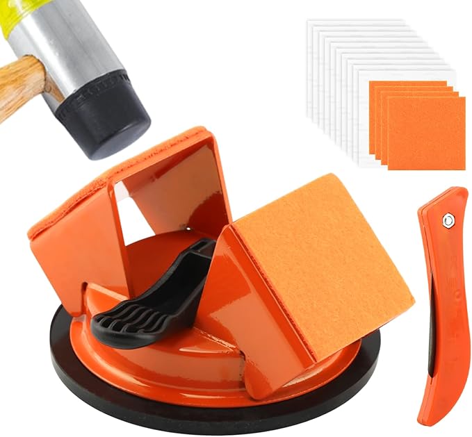 Floor Gap Fixer Tool, Heavy Duty Floor Joint Repair Tool with Enhanced Suction Cup & 10 PCS Sticky Pads for Wood Floor, Laminate, Vinyl Plank, Hardwood
