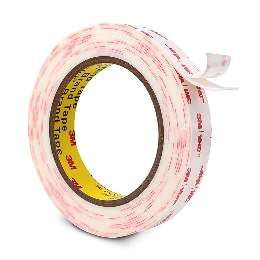 3M Double Sided Tape 3/4''x15.4Ft Mounting Tape 4930 0.025in Thick White Heavy Duty Adhesive Waterproof Foam Tape for Car Home Office Decor