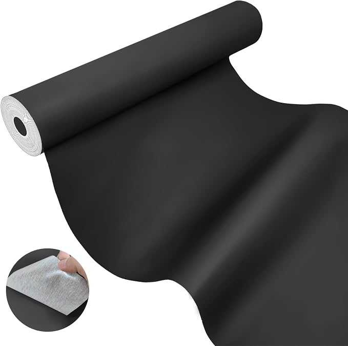 AOOTOOLINK Leather Repair Patch 17X237 Inch Self Adhesive Leather Repair, Large Leather Repair Tape for Couches, Furniture, Car Seats, Cabinets, Sofa, Handbags (Black, 17X237 Inch)