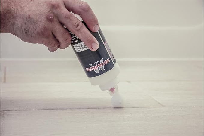 Marshalltown Grout Sealer Applicator Bottle, 12 oz Roller Bottle with 1/8 Inch and 1/4 Inch Wide Rollers, Grout Sealer Applicator Tool for Tile, Grout Roller Applicator, SBR
