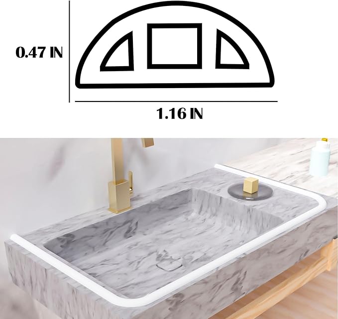 39" Shower Threshold Water Dam, Self-Adhesive Shower Barrier and Kitchen Water Stopper sealing Retention System Rubber Shower Guard Dam for Dry And Wet Separation Caulk Seal Strip Edge Trim