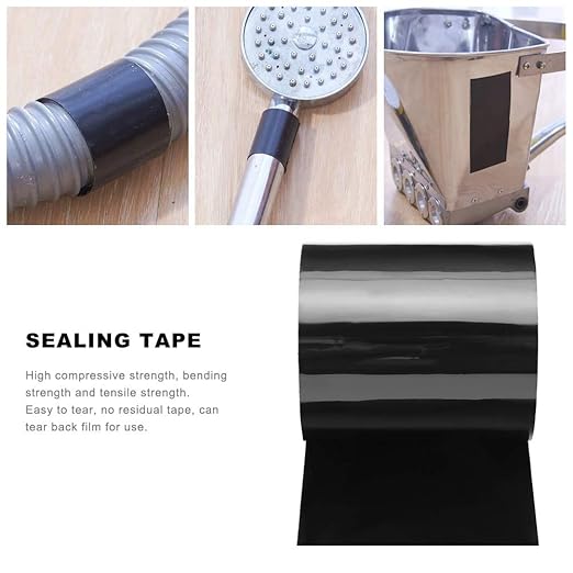 Stop Leaks Seal Repair Tape, Self Adhesive Leak Stop Tape Water Seal Tape Pipe Repair Tape Garden Hose Repair Kit Water Proof Tape Plumbers Tape for Sealing Leak Pipe