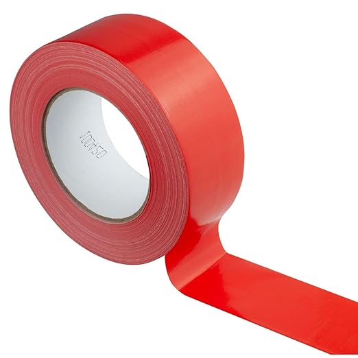 GTSE Red Duct Tape, 2 Inches x 55 Yards (164 ft), Heavy Duty, Waterproof Repair Tape for Indoor or Outdoor Use, 1 Roll