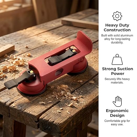 Floor Suction Cup Tool, Vacuum Suction Cup Repair Tool with Strong Suction Pad, Heavy Duty Floor Gap Fixer for Laminate, Wood, Tile, Puller for Lifting and Aligning Floorboards