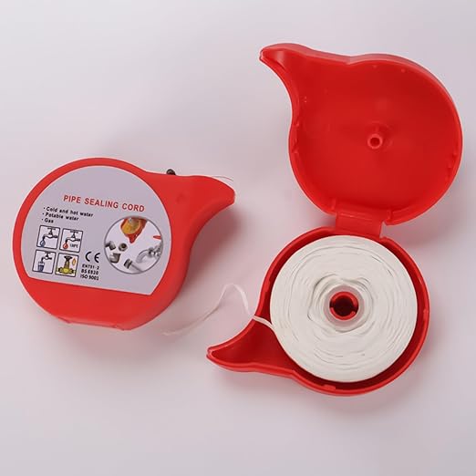 Pipe Repair Tape - Thread Sealing Cord, Pipe Sealing Thread Cord for Fixing, High-Heat Sealant, Water Leak Ribbon with Long-Lasting Finish, Plumbing Repair Unit for Waterproofing and Patching