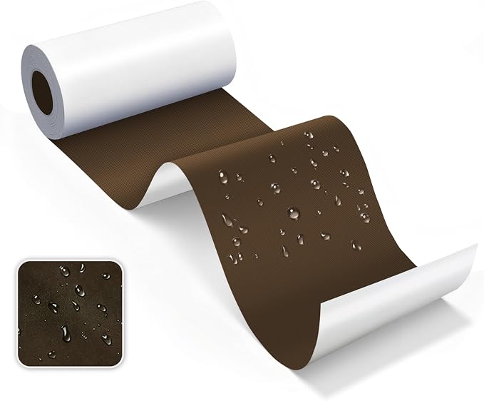 Self-Adhesive Fabric Repair Tape & Tent Repair Kit, Waterproof Patches for Clothes, Down Jacket, Camping Gear, Sleeping Bag, Heavy Duty Brown Nylon Tape for Instant Fix, 3"x79"