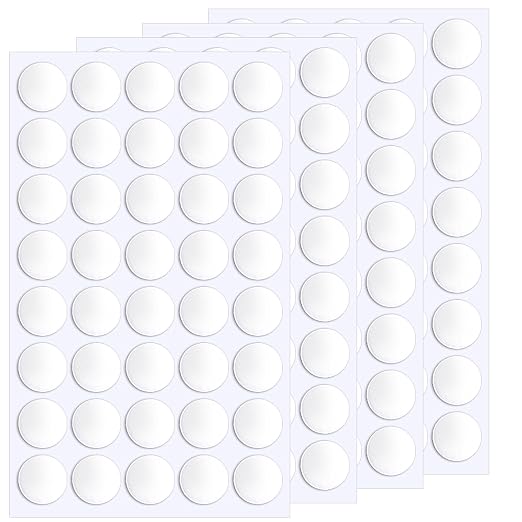 JANYUN 140 Pcs Double Sided Sticky Dots Removable 30 mm Round Putty Sticker