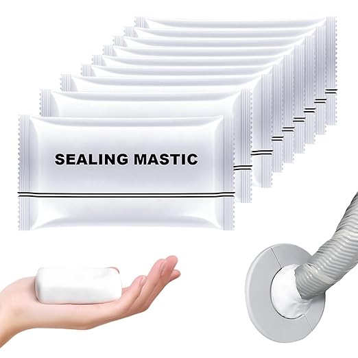 Waterproof Sealant Mastic, 2025 Upgrade Waterproof Repair Sealing Clay, Cement Crack Filler,Quick Mending Mud for Drain Connection, Wall Hole, Air Conditioning Hole (9)