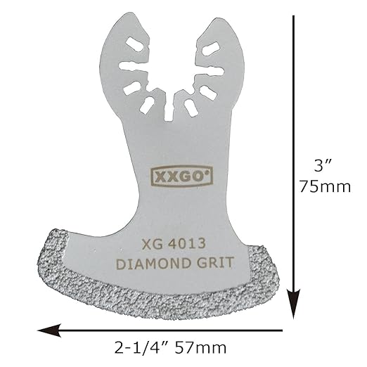 XXGO 4 Pcs Diamond Oscillating Multi Tool Swing Gritting Grouting Saw Blades XG4203L
