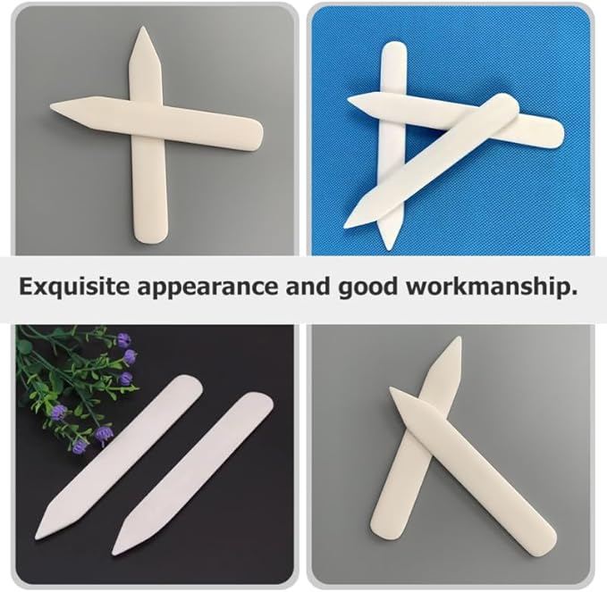 Healeved Clothes Scraper 2-Pack Fabric Clothing Scraper and Stain Removal Tool Made of Pe Material 5.90X1.57X0.39In for Laundry Cleaning and Origami Crafting Household Use