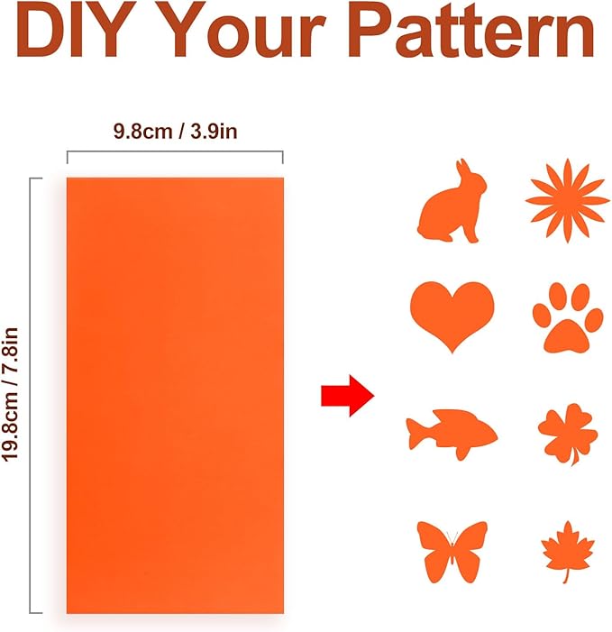 Self-Adhesive Nylon Patches Tent Repair Kit – Outdoor Gear Tenacious Repair Tape, Waterproof Fabric Patches for Clothes, Tent, Down Jacket, Backpack (8pcs, Orange