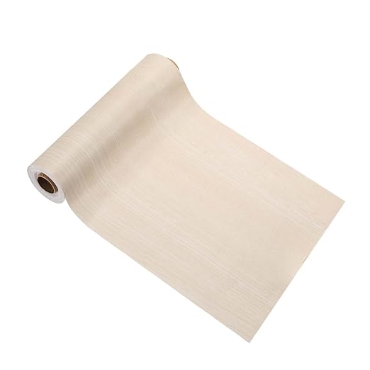 PATIKIL Wood Grain Tape 4.7" x 32 ft, Self-Adhesive Wood Texture Repair Tape Realistic Wooden Effect Patch for Furniture Cabinets Floor Walls, Poplar Wood