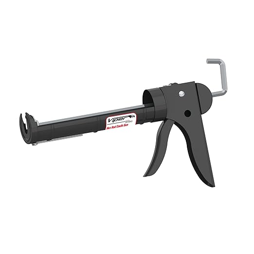 Albion Engineering H10XD Viper Line Manual Barrel Cartridge Caulking Gun with Hex Rod, No Drip, 1/10 Gallon (10 oz), 10:1 Drive