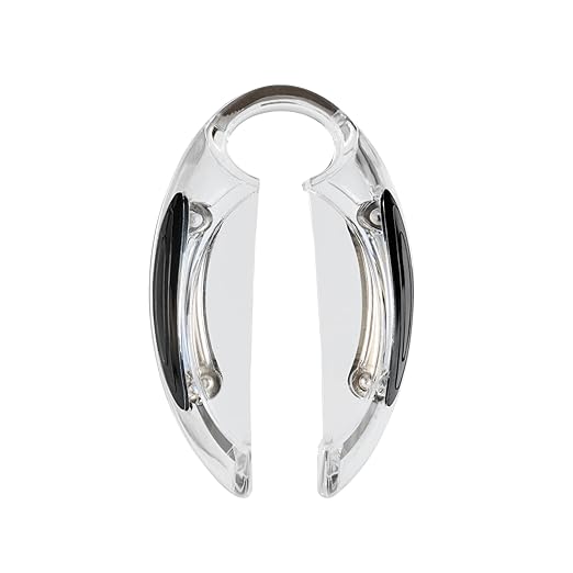 Restaurantware Wine Bottle Foil Cutter 1 Piece 1.9 x 0.7 Inches Ergonomic Wine Foil Remover Portable Opener Tool Durable Plastic Clear Razor-Sharp Accessory for Easy Removal