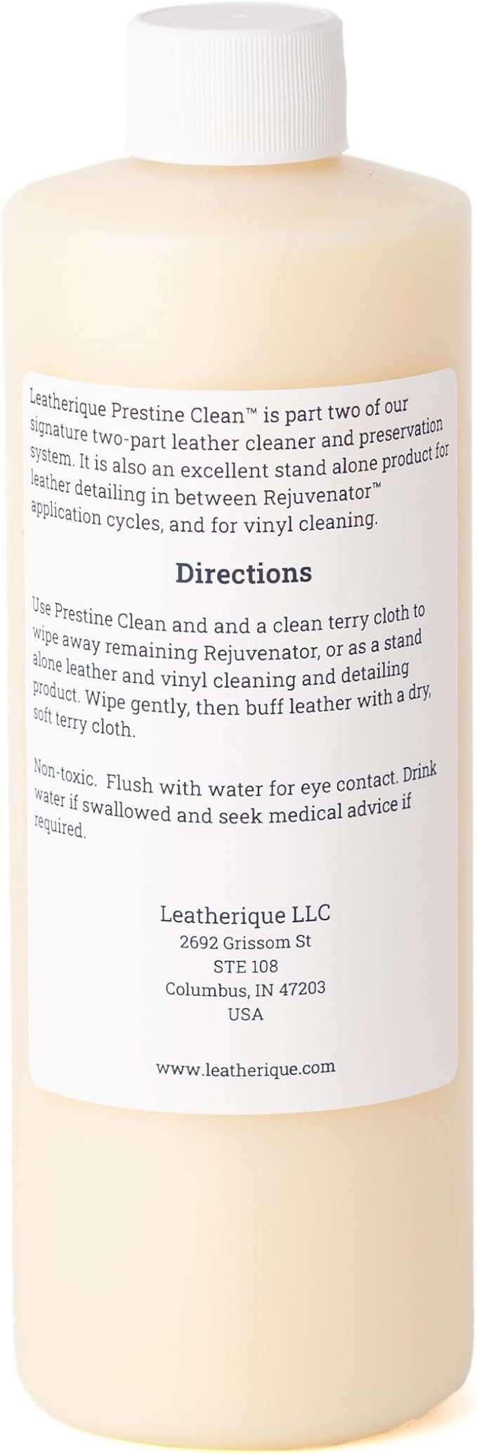 Leather Care & Preservation Set - 16 oz | Leatherique Rejuvenator Oil & Prestine Clean 2-Step System | Softens, Conditions & Preserves Leather | Perfect for Cars, Furniture, Saddles & More