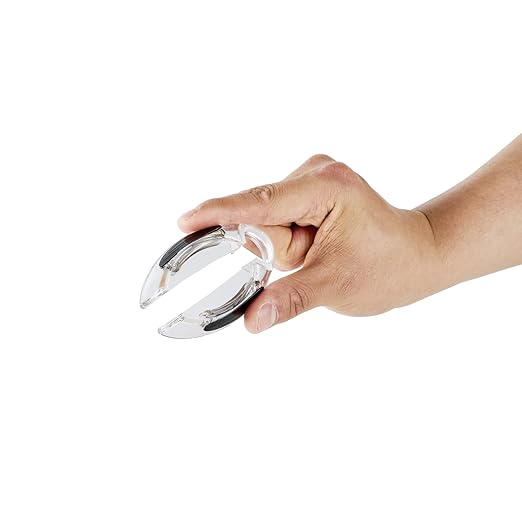 Restaurantware Wine Bottle Foil Cutter 1 Piece 1.9 x 0.7 Inches Ergonomic Wine Foil Remover Portable Opener Tool Durable Plastic Clear Razor-Sharp Accessory for Easy Removal