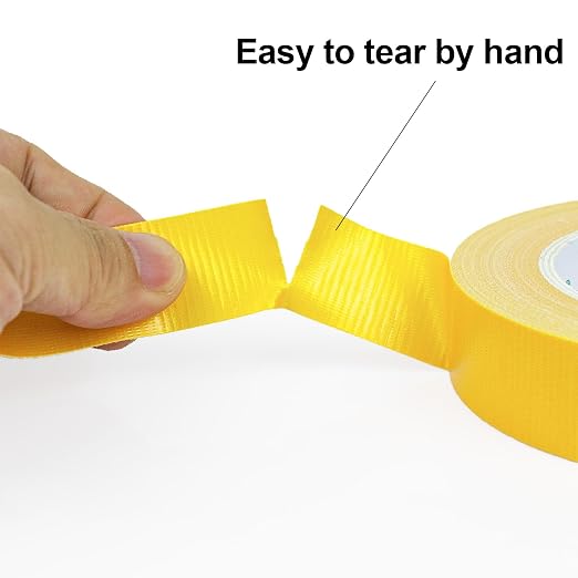 BOMEI PACK Heavy-Duty Duct Tape, 1 inch by 30-Yard,3-Pack, Great for General-Purpose Use, Home Repairing, DIY Work, Auto Repair & Outdoor Activities (Yellow)