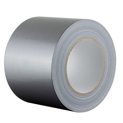 GTSE Wide Duct Tape, Silver, 4 Inches x 55 Yards (164 ft), Heavy Duty, Waterproof Repair Tape for Indoor or Outdoor Use, 12 Rolls
