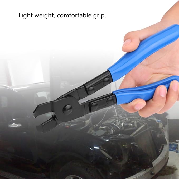 Clamp Pliers, Carbon Steel Universal Ear Type CV Boot Clamp Plier Professional Ear CV Joint Boot Clamps Band Tool Kit Auto Repair Tool Suitable for All Earless Type CVJ Boot Clamps
