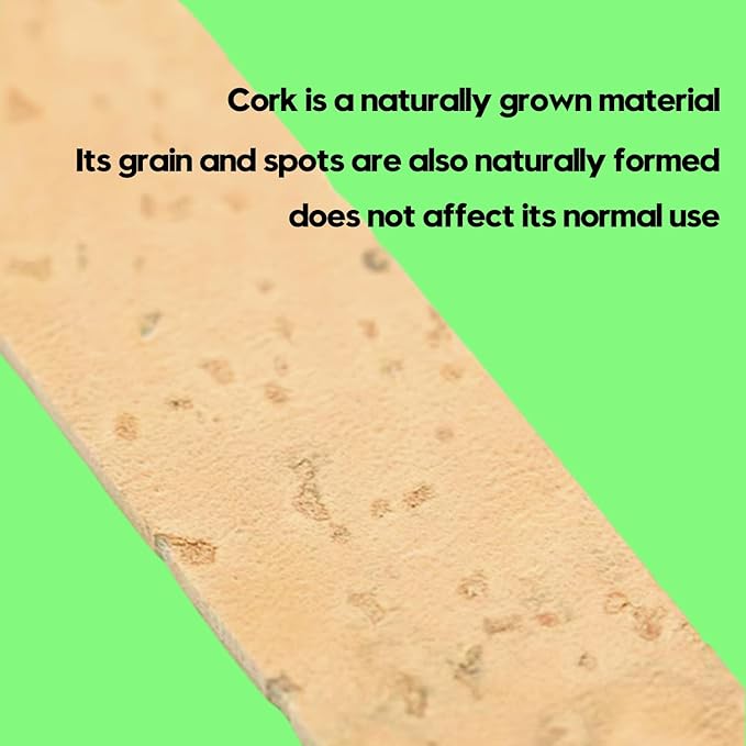 Clarinet Cork Replacement Kit with Adhesive & Grease, All-in-One Woodwind Instrument Neck Joint Repair Set, 3 Natural Corks (37x90mm), Knife, Sandpaper & Rope for Beginners