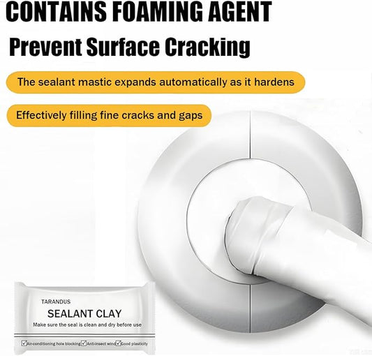 10 Pack Waterproof Sealant Mastic – Quick Repair Sealing Clay for Wall Holes, Drain Connections, Air Conditioning Ducts, Strong Waterproof Putty for Home & Professional Repairs (10 Pack - 1.1 oz)