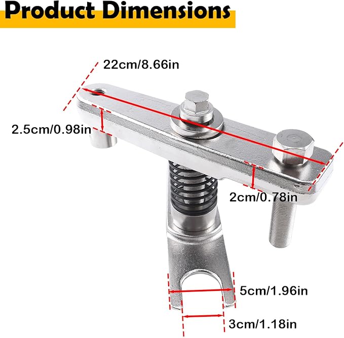JLR-204-793A Ball Joint Separator Puller Tool Compatible with Land Rover Jaguar, Ball Joint Extractor for Suspension & Steering Repairs