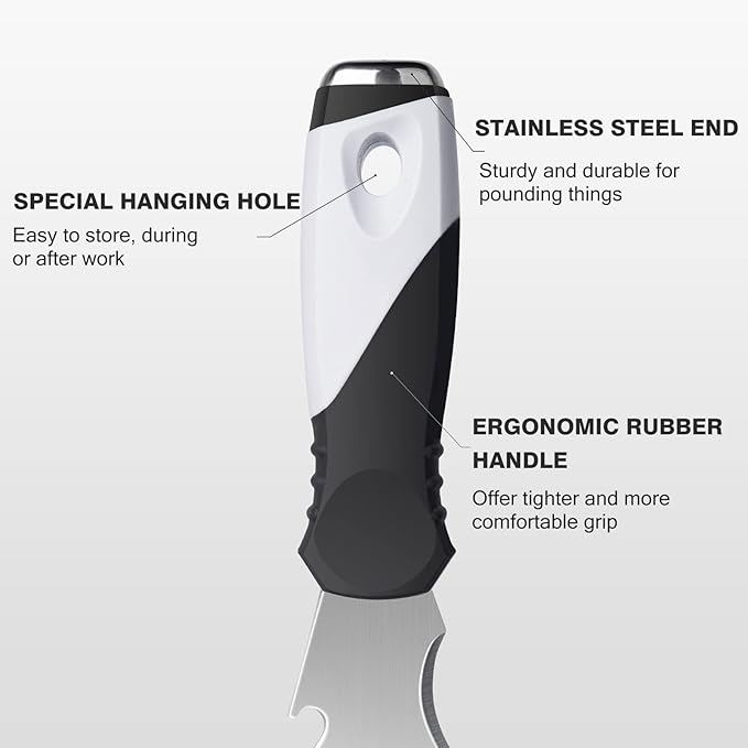 Mister Rui Putty Knife Scraper Tool-Paint Scraper, Floor Scraper for Home Improvement DIY Projects