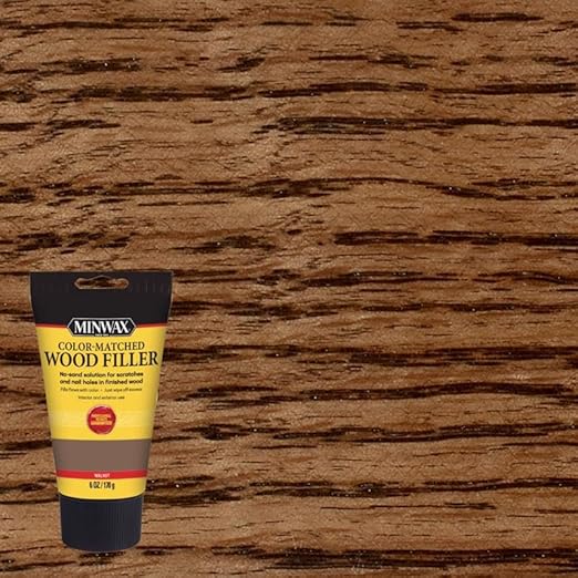 Minwax Color-Matched Wood Filler, Walnut, 6 oz (Pack of 8)