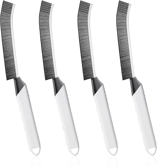 SUOXU Cleaning Brush Grout Scrub Brush,Home Kitchen Bathroom Window Gap Cleaning Tools,4 pcs Hard Bristle Scrubbing Brush,Kitchen Bathroom Tile Toilet Home Essentials Cleaner Household Use