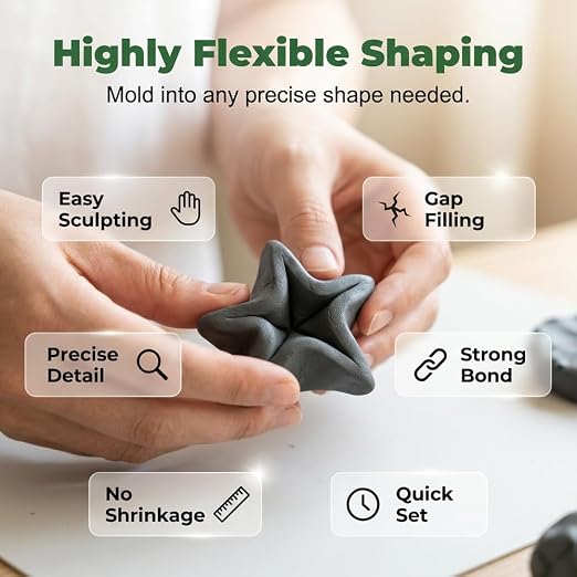 Epoxy Putty, High-Strength Multi-Purpose Repair Putty, Strong Clay Iron Adhesive, Sticky Putty for Sealing Leaks, All Purpose Pool 𝐂lay for Bonding Plastic Metal Ceramic Wood Tile Glass