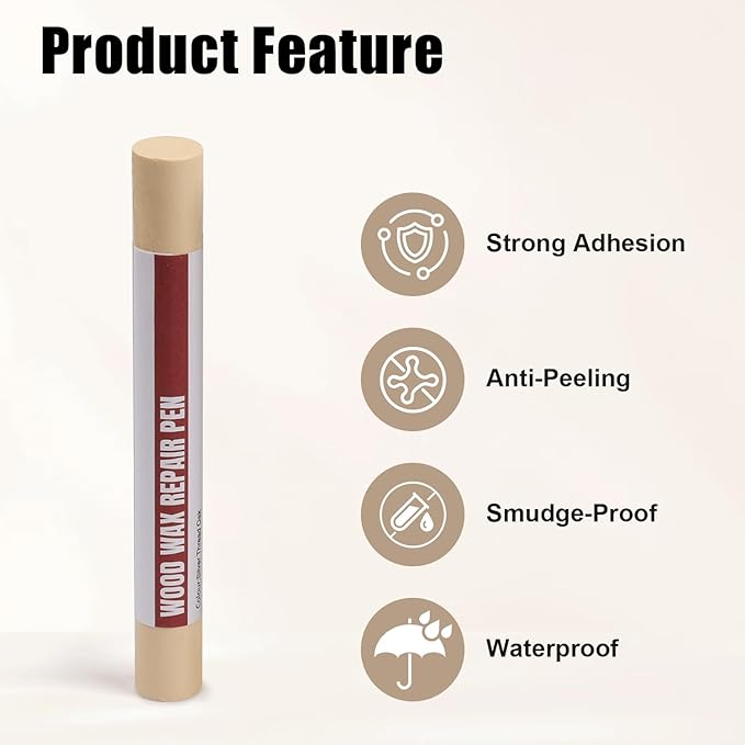 Wood Filler Sticks, 20 Colors Wood Repair Wax Crayons with Scraper, Wood Touch Up Markers for Repairing Scratches, Cracks, Holes in Cabinets, Floors, Tables and Doors[Technicolor Series]