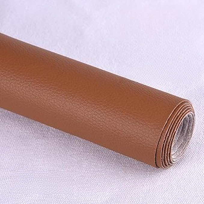 Leather Repair Patch Tape Kit,Self Adhesive Leather Repair Kit for Furniture,Vinyl Repair Kit for Couch,Sofa,Car Seats,Office Chair Luggage (Chocolate,16.93"×78.74")