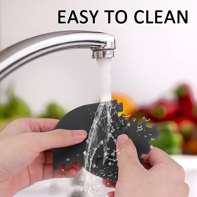 3 Set Plastic Grill Pan Scraper Tool for Griddle Cleaner, Cast Iron Accessories, Kitchen Cleaning Tool Kit