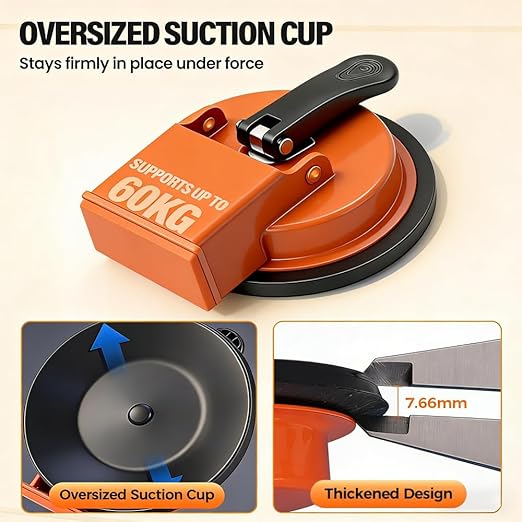 Floor Gap Fixer Tool,Laminate Flooring Tools,Heavy-Duty Floor Gap Fixer Tool,Suitable for Textured Wood,Tile Flooring&Laminate Flooring(Orange)