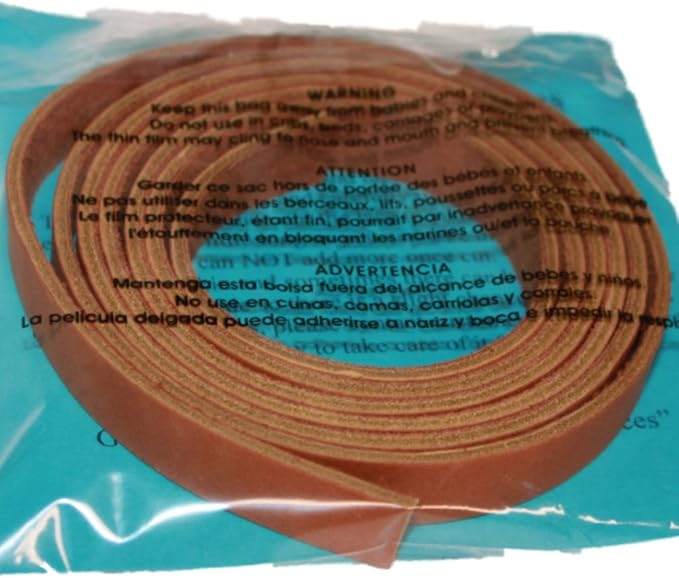 Leather Strap for Crafts & Jewelry | 72 Long × 5/8" Wide × 1/8" Thick (7-8oz) | Genuine Leather Strips for Crafts, Projects or Repairs - Golden Tan | 2-Pack