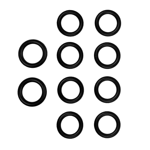 10Pcs Propane Tank O Ring Replacement for POL Regulators, RV Grill | Soft rubber gasket rings for propane cylinders, helps refresh worn tank connections for cookouts and campers