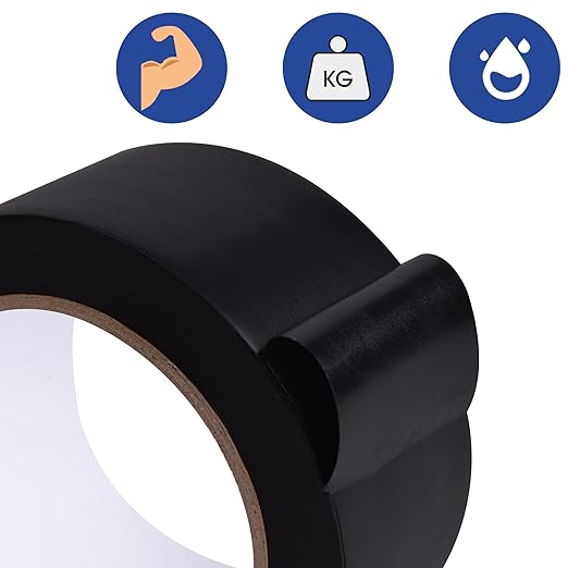 TAPEBEAR Corrosion Protection Pipe Tape, Wrap Pipe Tape for Drain Pipe, Metal Electrical Outdoor Underground Pipe, Waterproof PVC Black Tape, Duct Anti-Corrosion and Protection,3Inch X 33Yard,18rolls