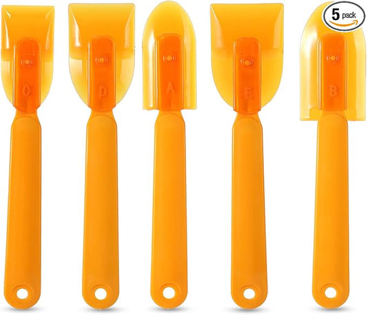 5pcs Caulking Tool, Reusable Sealant Spatula Spreader 3 Sizes Grout Caulk Finishing Tool Multifunctional Caulking Remover/Smoothing Applicator for Tiles Brick Kitchen Bathroom