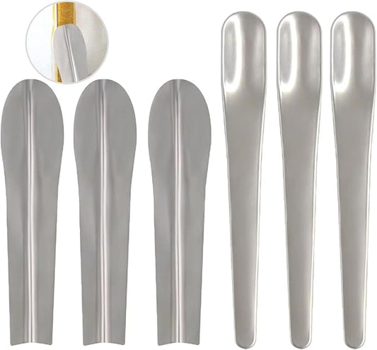 6 Pack Tile Grout Finishing Tool Spreader Spatulas Applicator Streamline Caulk Spatula Stainless Steel Concave and Convex Caulking Spatulas Tool Set for Silicone Sealant Caulk Grout Sealer